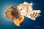 Mini planete - Notre Dame de Liesse Tiny planet - Notre Dame de Liesse